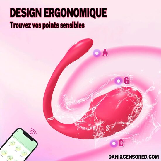 Oeuf vibrant connecté (contrôle à distance) [DANIX CENSORED]